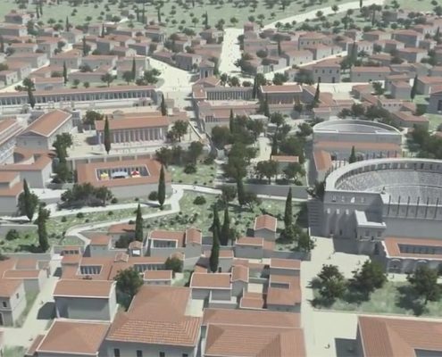 digital reconstruction ancient Corinth