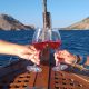 Hydra boat wine food