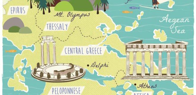 map of greece