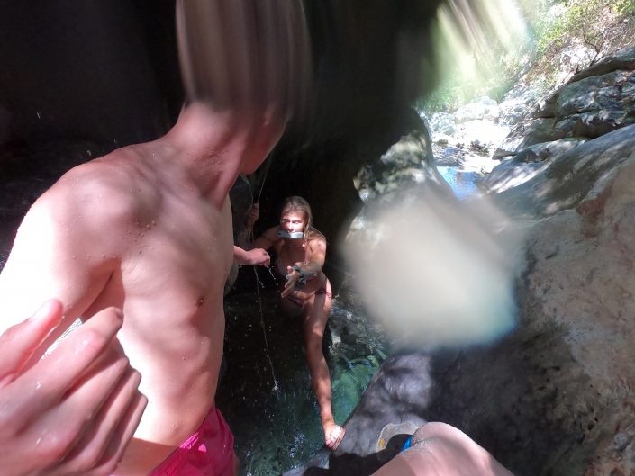 swimming Methana devil bridge swimming Methana devil bridge