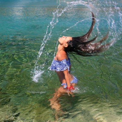 swimming woman water
