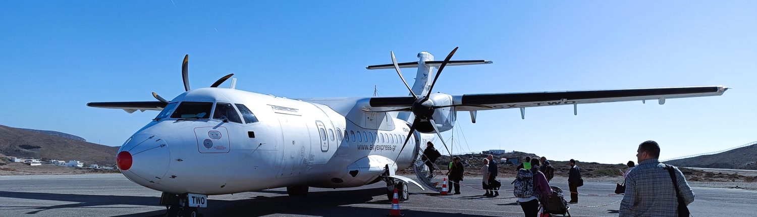 island astypalaia airplane